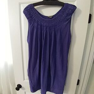 Vince front and back smocked purple dress